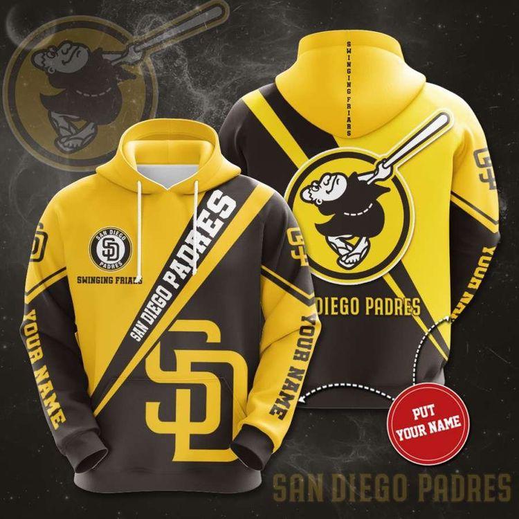 Personalized San Diego Padres No1712 Custom All Over Print Hoodie