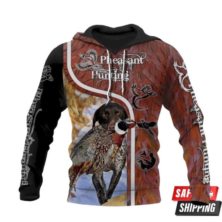 Pheasant Hunting Pheasant Shooting For Hunter 3D Hoodie