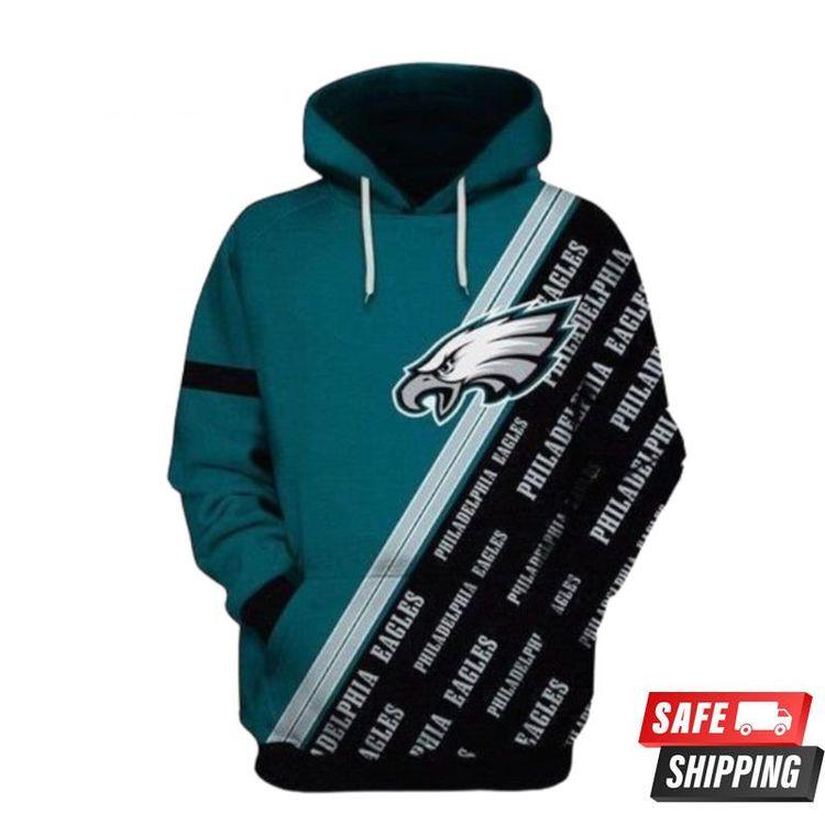 Philadelphia Eagles Ncaa Football Many Logo Philadelphia Eagles Philadelphia Eagles All Over Print Hoodie