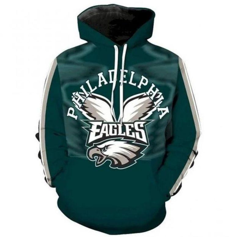 Philadelphia Eagles Nfl Big Team Logo Gift For Fan All Over Print Hoodie