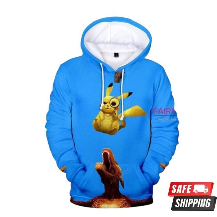 Pokemon Detective Pikachu L Limited 3D Hoodie