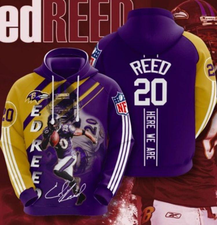 Reed 20 Here We Are Sport 3D Hoodie