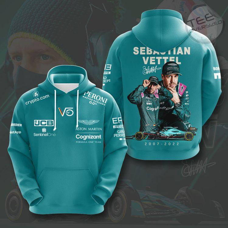 Sebastian Vettel F1 Clothes 3D Hoodie