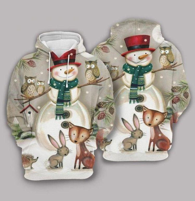 Snowman Brown Amazing 3d Printed Sublimation 2 Limited 3D Hoodie