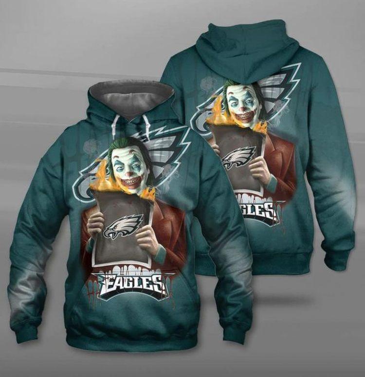 Sport Team Nfl Philadelphia Eagles Joker Limited 3D Hoodie