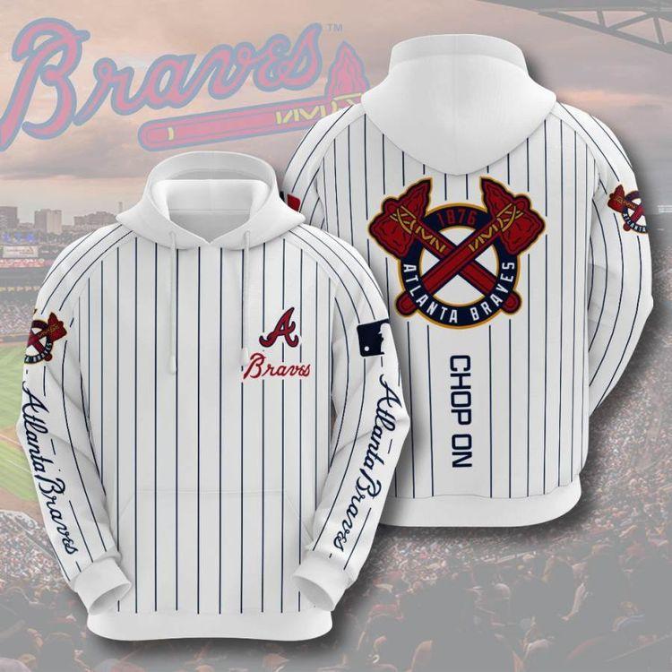 Sports Baseball Mlb Atlanta Braves Usa 380 All Over Print Hoodie