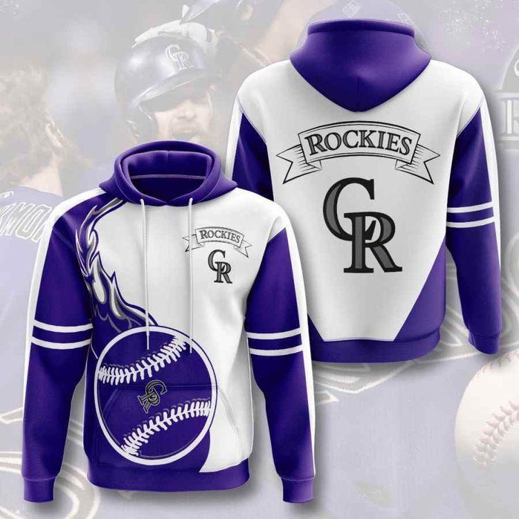 Sports Baseball Mlb Colorado Rockies Usa 452 3D Hoodie