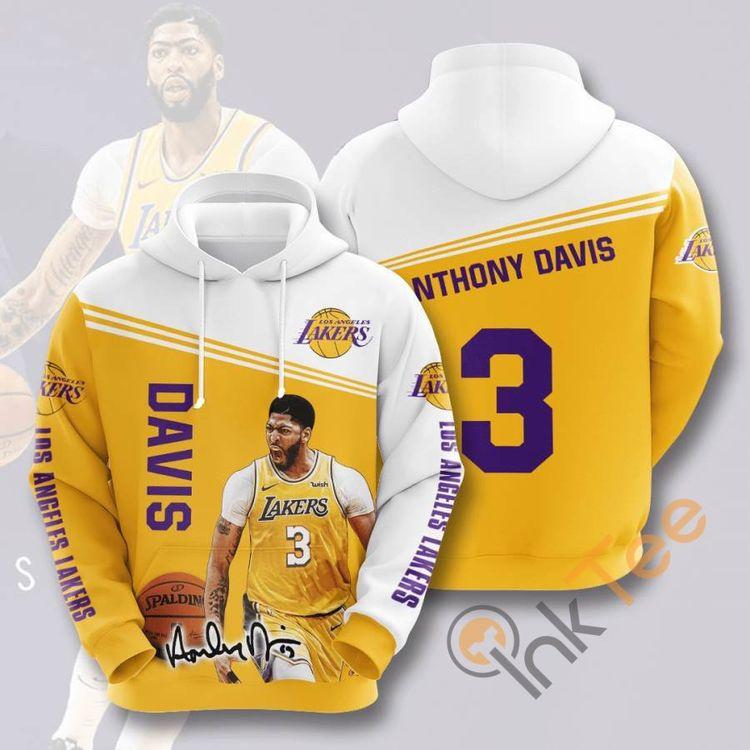 Sports Basketball Nba Los Angeles Lakers Anthony Davis Usa 1096 All Over Print Hoodie