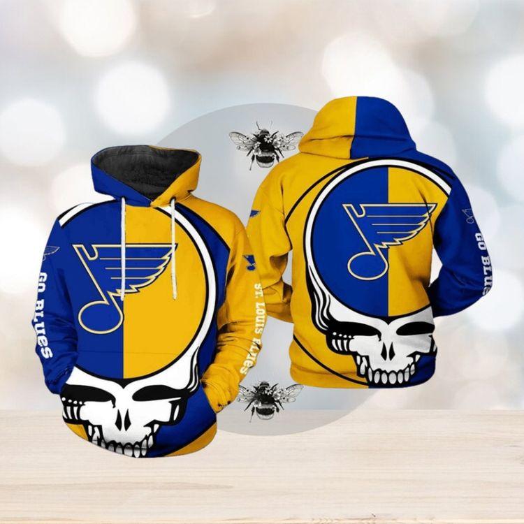 St Louis Blues Nhl Grateful Dead 3d Printed All Over Print Hoodie