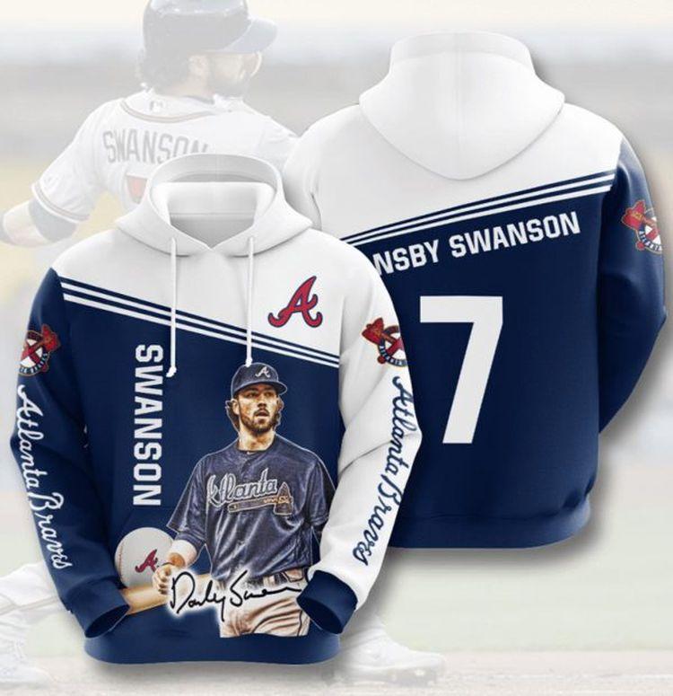 Swanson Atlanta Braves Style All Over Print Hoodie