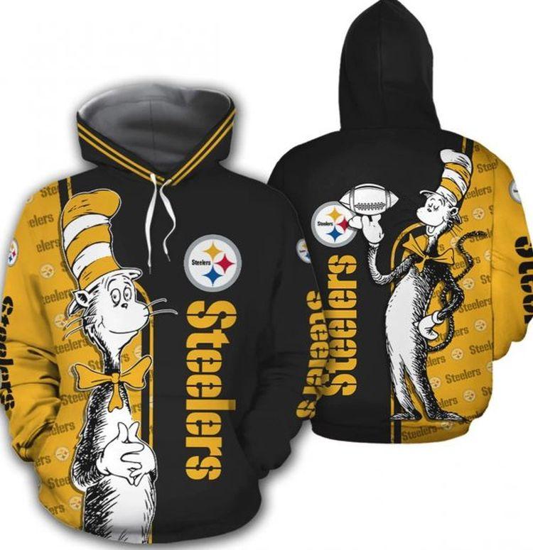 Team Pittsburgh Steelers Football Sport 3D Hoodie