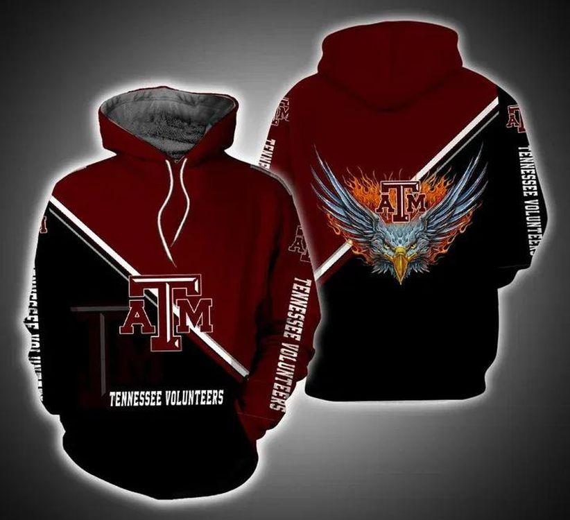 Texas A M Aggies Fire Eagle Texas A M Aggies Christmas Gifts All Over Print Hoodie