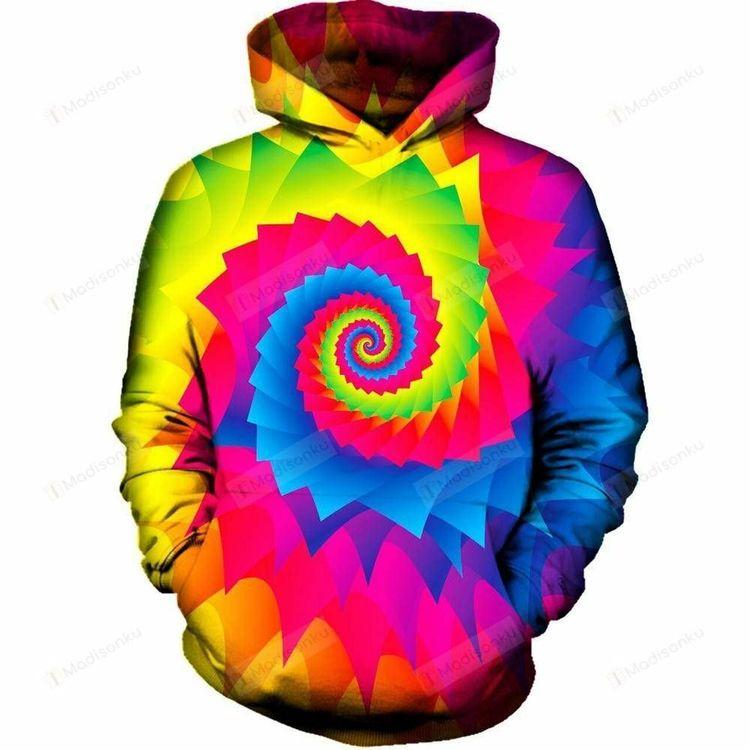 Tie Dye Swirl 3d Ed 3D Hoodie