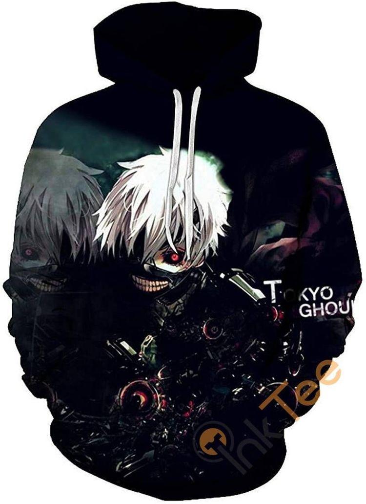 Tokyo Ghoul Print Pullover With Front Pocket Sku94 Limited 3D Hoodie