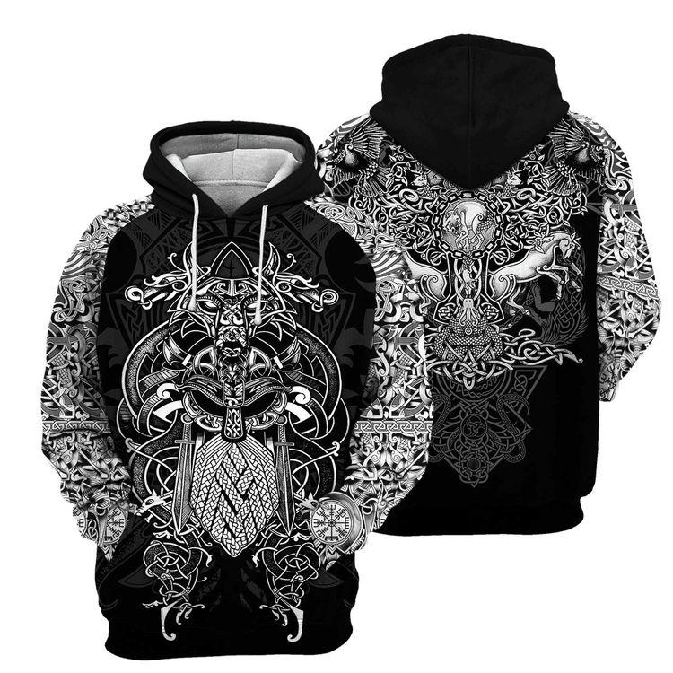 Viking 3d For Men Ampamp Women Fu 3D Hoodie