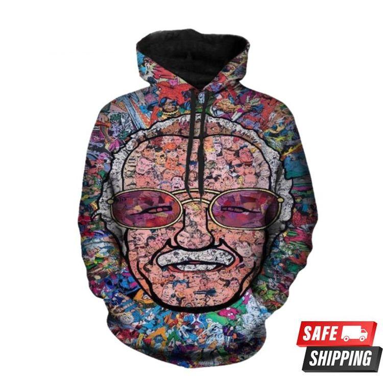 Womens Marvel Stan Lee 3D Hoodie