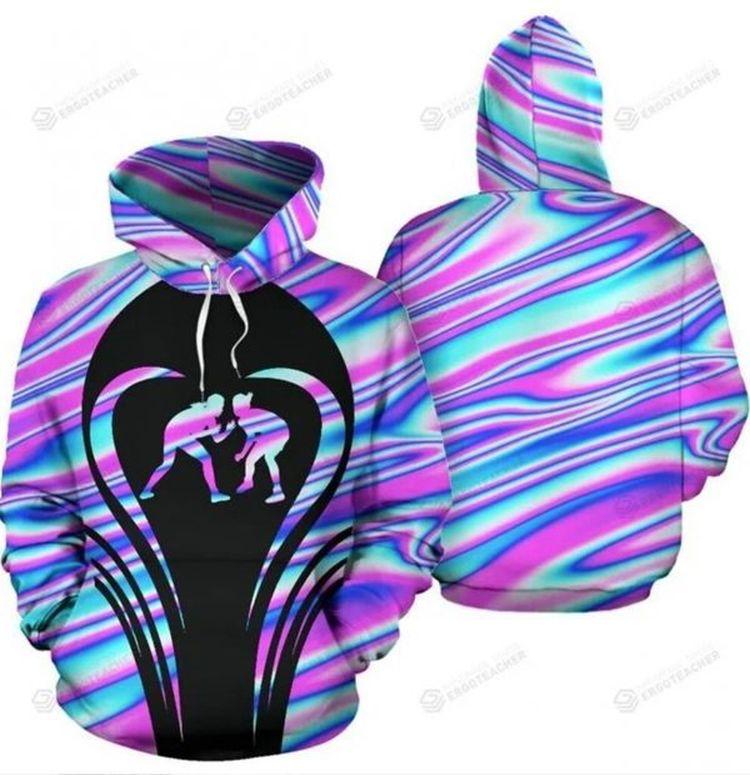 Wrestling Ultraholo 3d All Over Print Hoodie