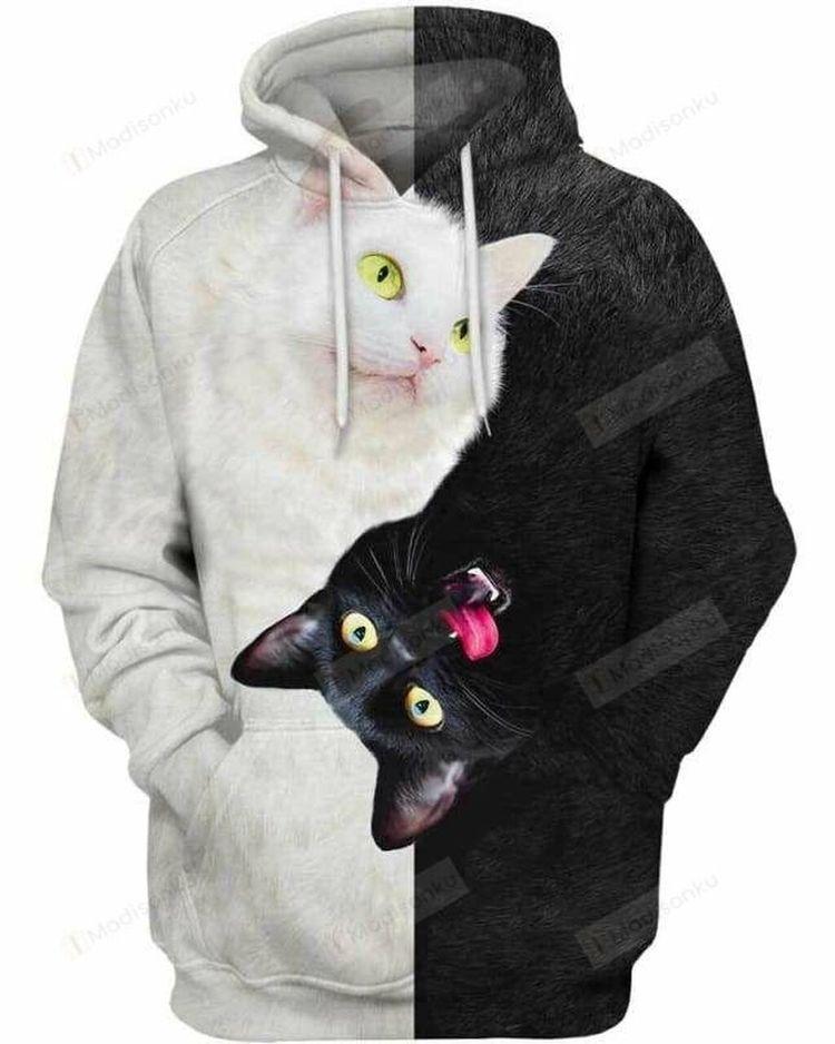 Yin Yang Cat 3d Limited 3D Hoodie