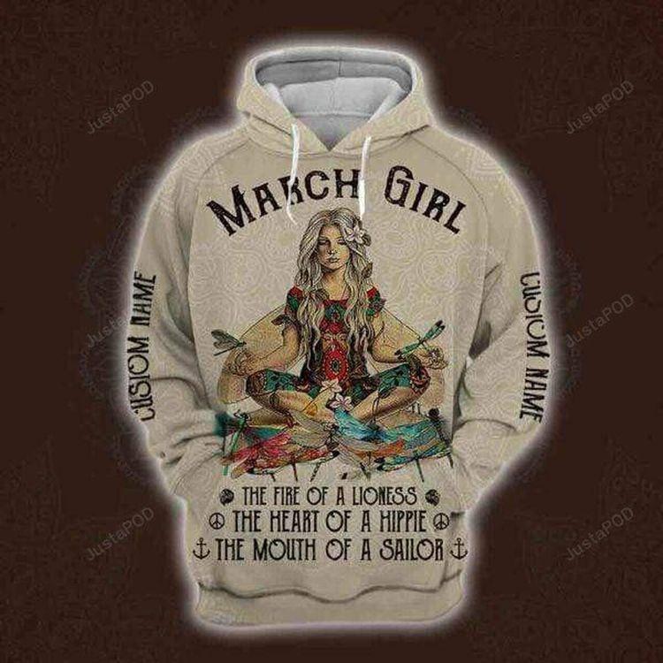 Yoga Girl The Heart Of A Hippie 3d All Print All Over Print Hoodie