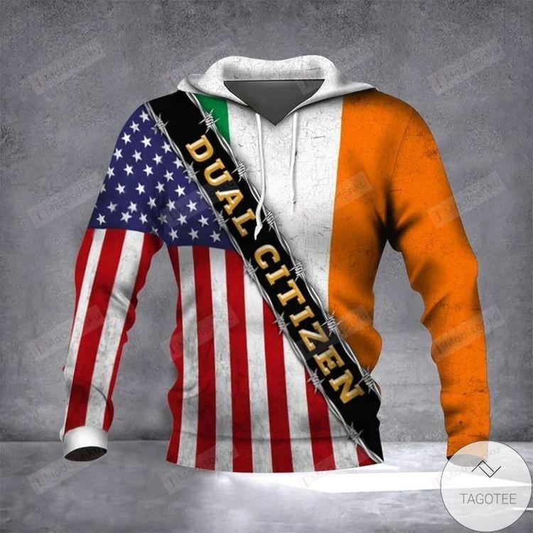 Absolutely Love Ireland Flag Dual Citizen American Irish 3d Ver 1 All Over Print Hoodie