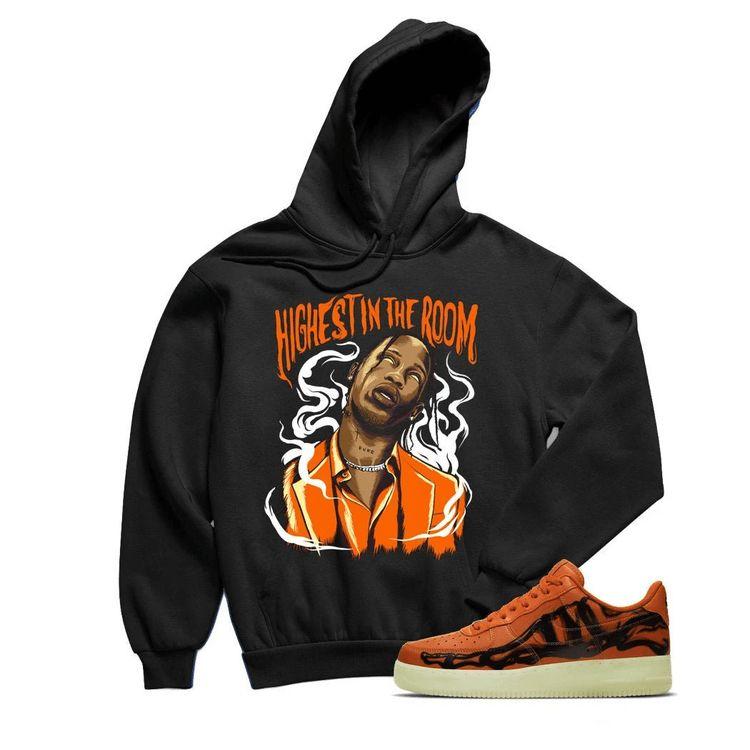 Air Force One Skeleton Travis Highest Sneaker Af1 Skeleton Outfit All Over Print Hoodie