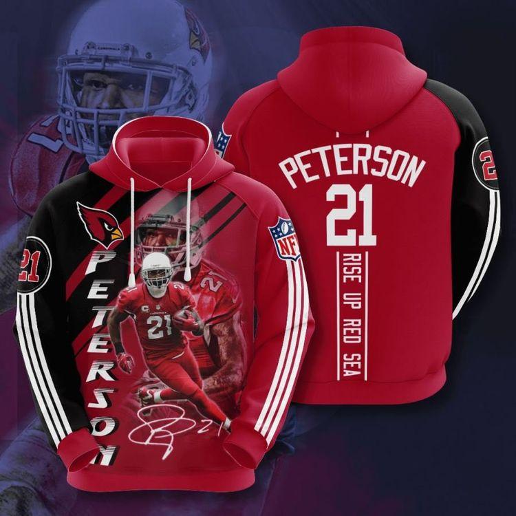 Arizona Cardinals No54 Custom Ver 1 All Over Print Hoodie