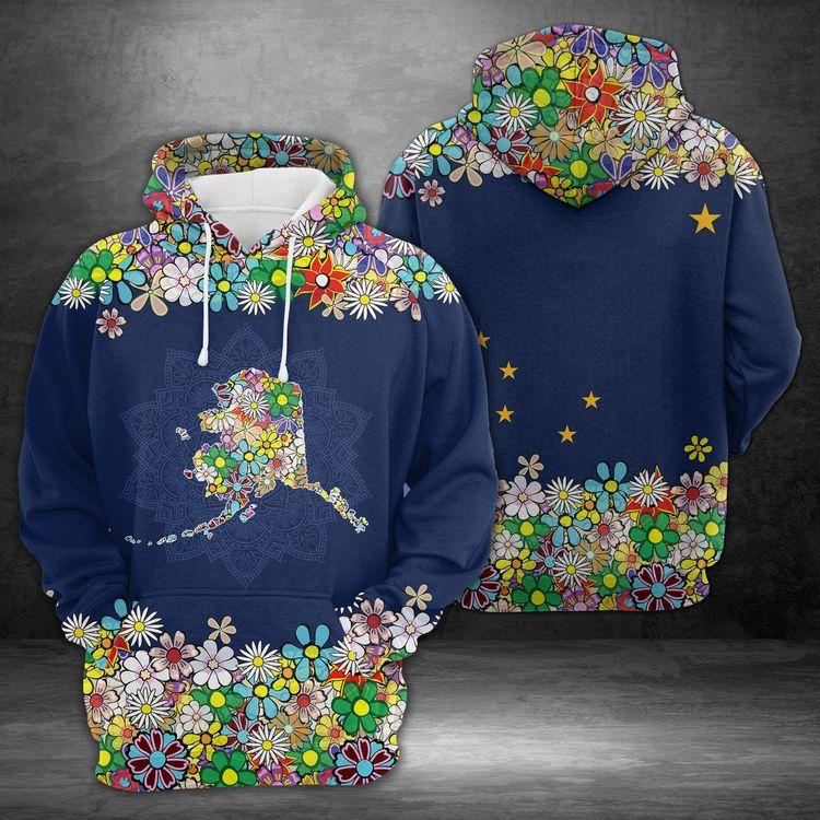 Awesome Alaska Flower 3d Limited 3D Hoodie