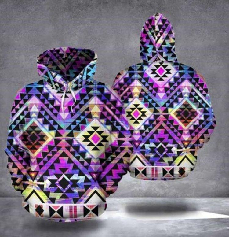 Aztec Pullover Tribal Aztec Graphic Print Pattern For Men Women Limited 3D Hoodie