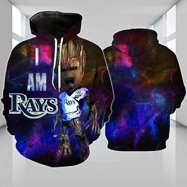 Baby Groot Tampa Bay Rays 3d 3D Hoodie