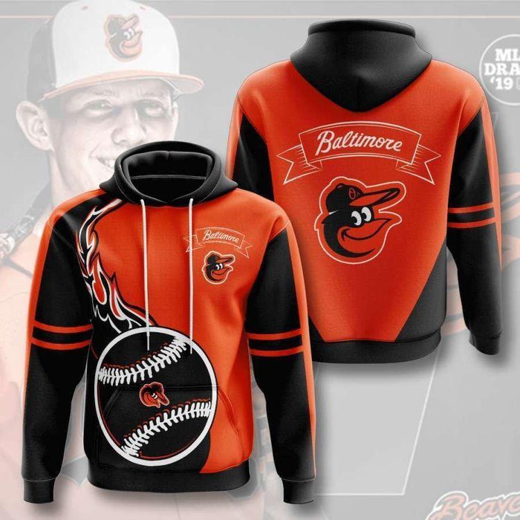 Baltimore Orioles No144 Custom All Over Print Hoodie