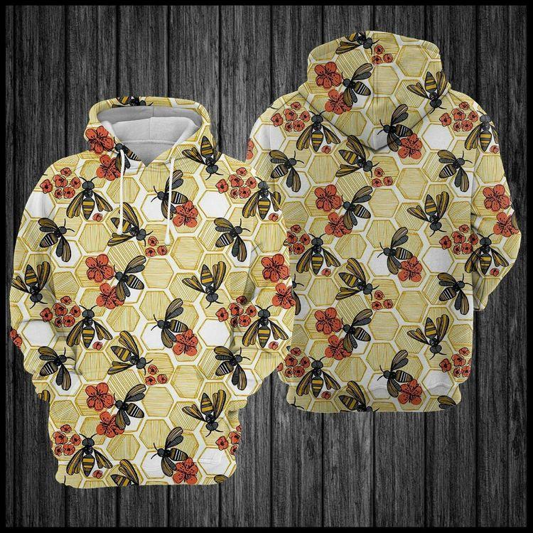 Bee Awesome 3d 3D Hoodie