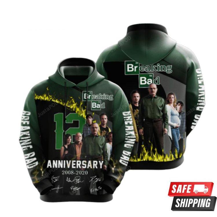 Breaking Bad Movie And Character Anniversary 12 Years All Over Print Hoodie