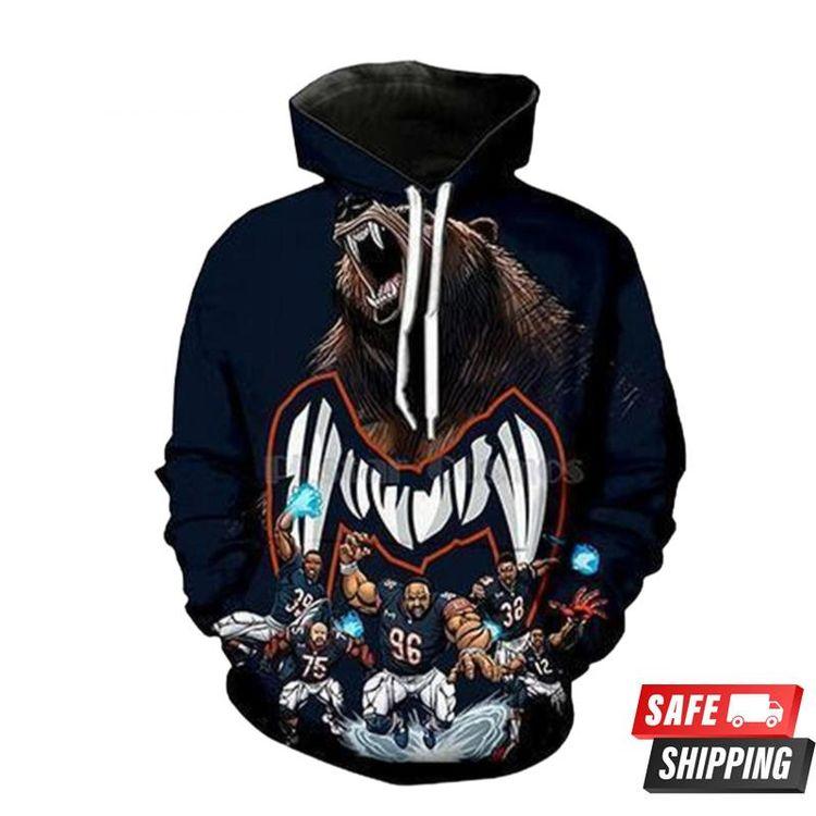 Chicago Bears Chicago Bears Nfl Chicago Bears Apparel 19591 Limited 3D Hoodie