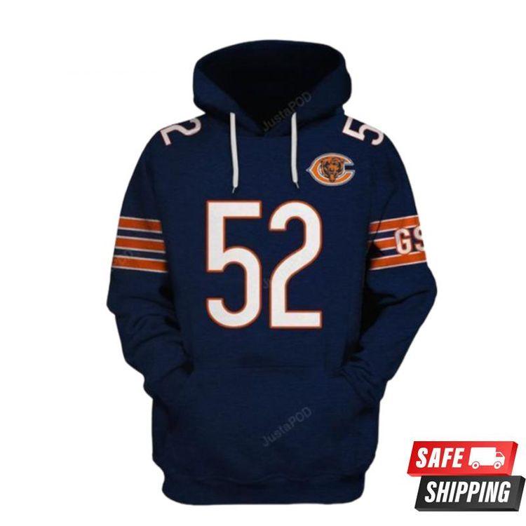 Chicago Bears Ncaa Football Classic Chicago Bears Chicago Bears Limited 3D Hoodie