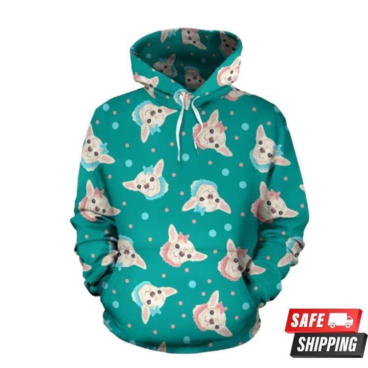 Chihuahua Polka Dot Pattern Limited 3D Hoodie