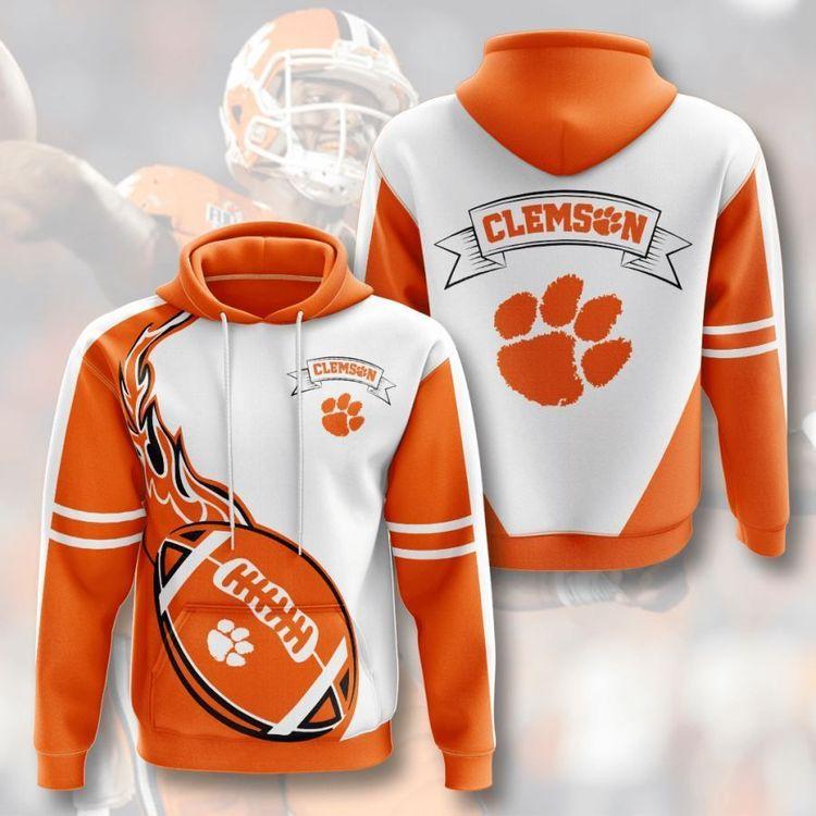 Clemson Tigers No434 Custom All Over Print Hoodie