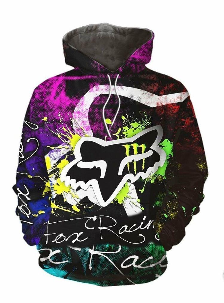 Colorful Fox Racingg Gifts Fox Racingg All Over Print Hoodie