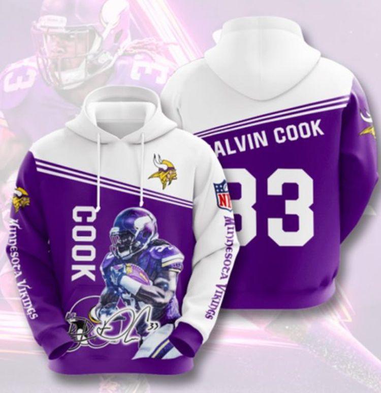 Cook Minnesota Vikings 3D Hoodie