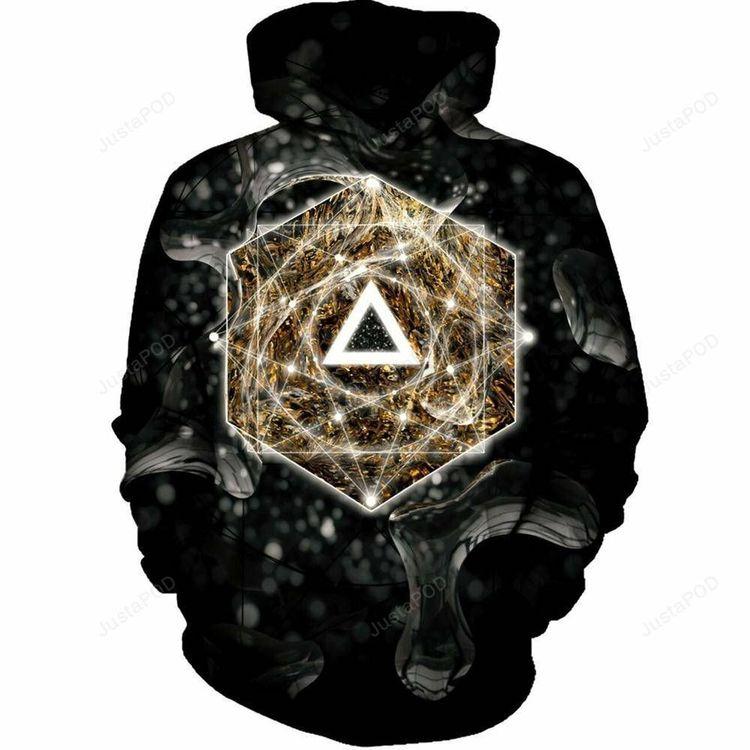 Dark Geometry 3d Ed 3D Hoodie