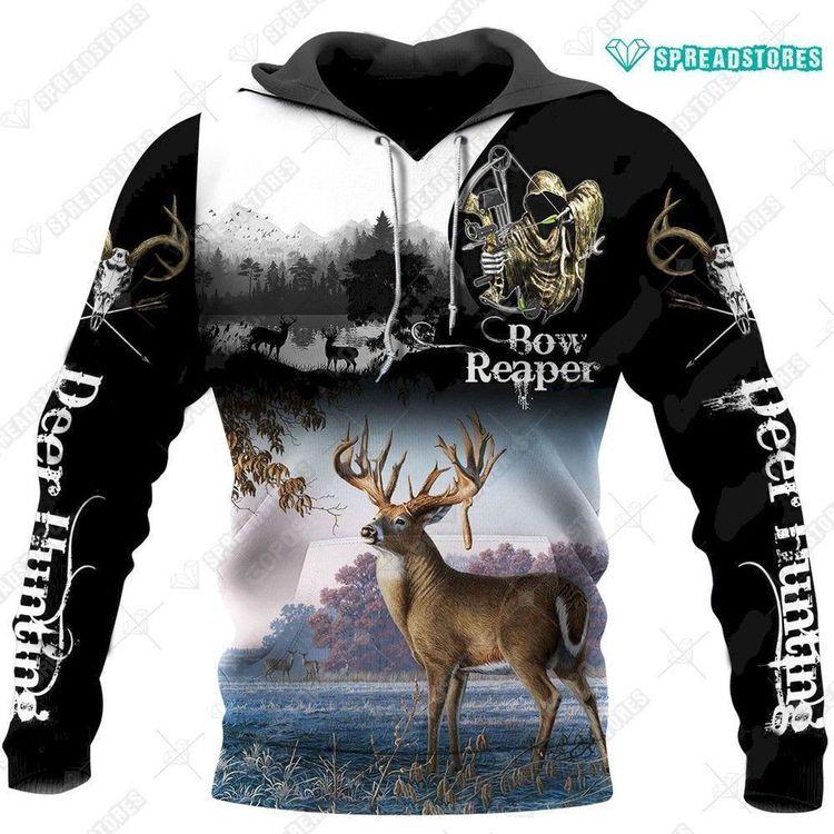Deer Hunting Bow Reaper Deer Hunting Bow Reaper Tntll All Over Print Hoodie