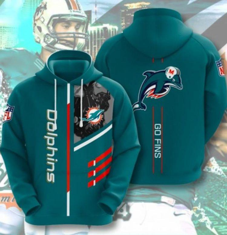 Dolphins Go Fins Limited 3D Hoodie