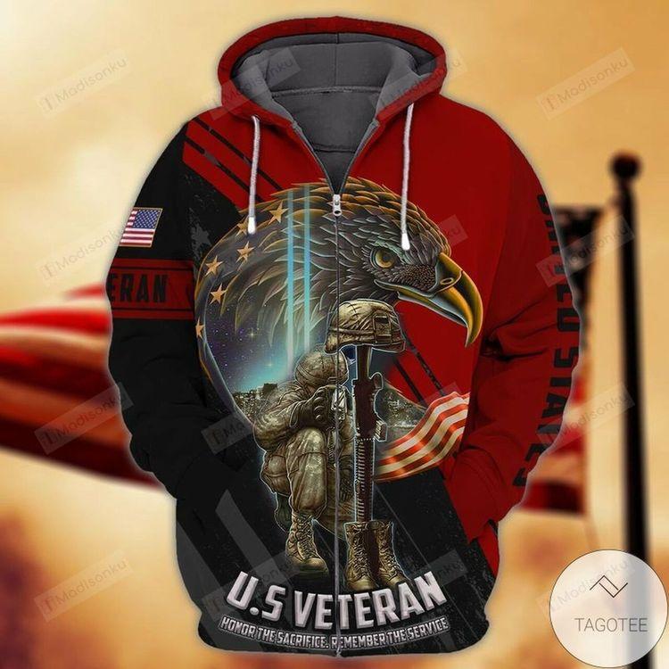 Fantastic Us Veteran Honor The Sacrifice Remember The Serve For Unisex 3d 3D Hoodie