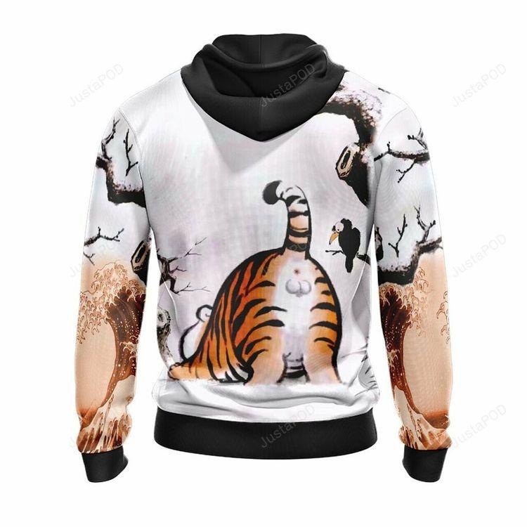 Fat Tiger 3d Ed All Over Print Hoodie