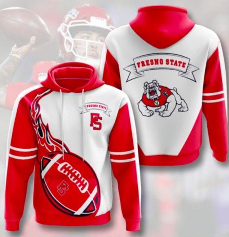 Fresno State Red 3D Hoodie