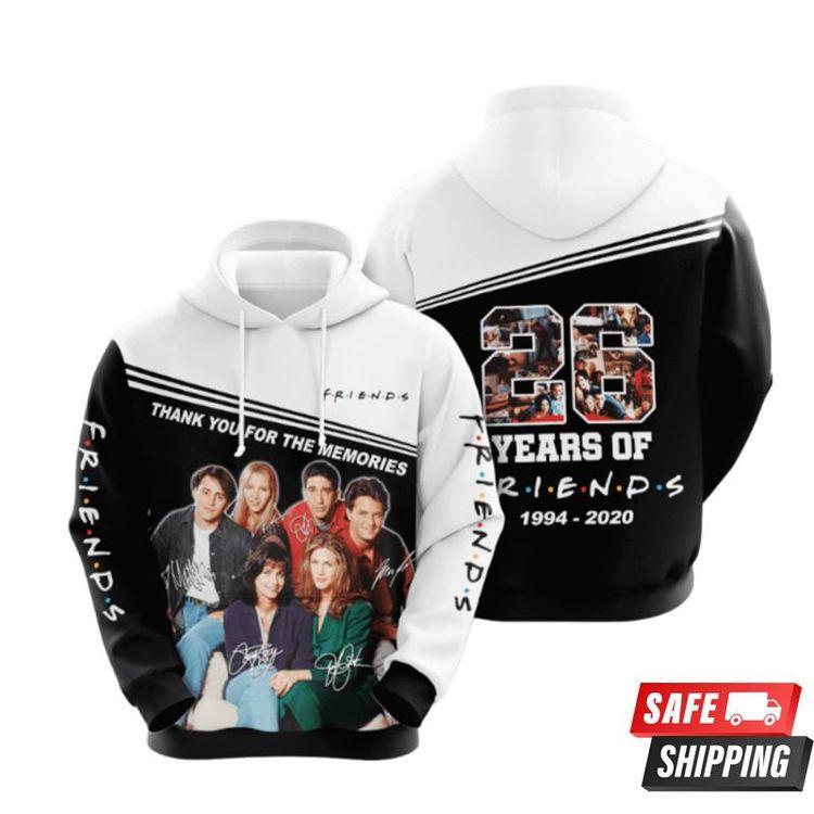Friends Movie And Character Celebrate 26 Years 2020 Limited 3D Hoodie