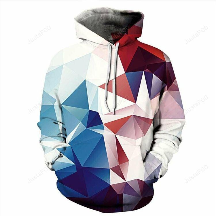 Geometric Abstract Graphic 3d 3D Hoodie