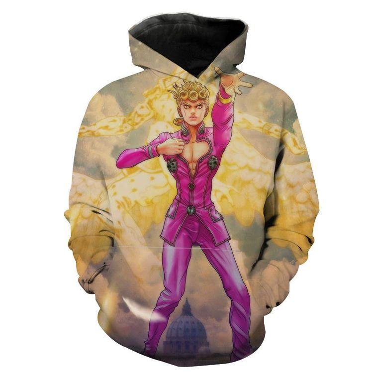 Giorno Stand Jojo Bizarre Stance All Over Print Hoodie