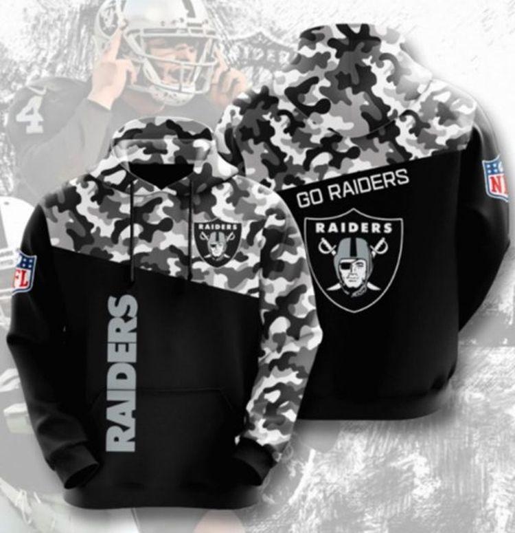 Go Raiders Black Sport All Over Print Hoodie