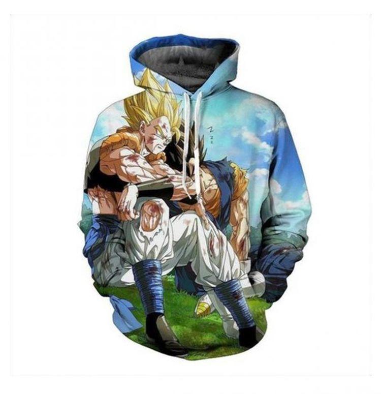 Gogeta And Vegito Fantastic Two Ultimate Battle Damage Trendy 3D Hoodie