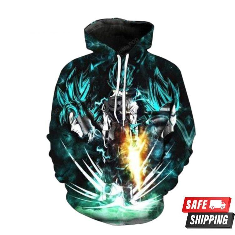 Goku Vegeta Fusion Super Saiyan God Super Saiyan Vegeto Dragon Ball Z Limited 3D Hoodie
